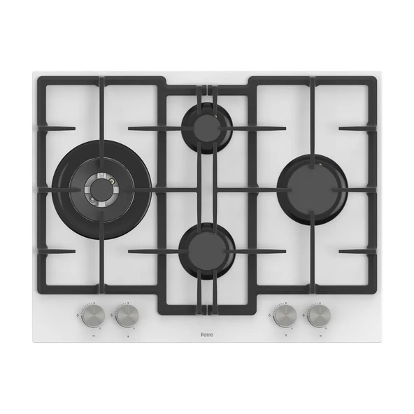 Ferre Flowart Basic Serisi Beyaz Ankastre Set (ED076+ XE62CB + D078 ) - Resim 4