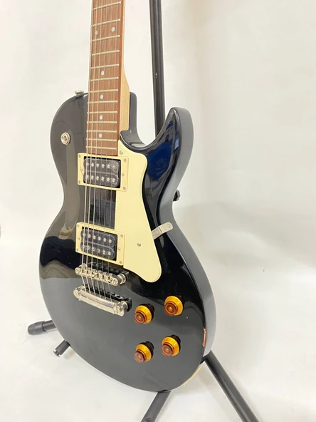 Cort CR100 BK - Black Elektro Gitar-OUTLET Ton Düğmelerinin Altında Minör Kozmetik Kusurlu (SIFIR ÜRÜN Ton ve Sap Dengesi Sorunsuz) - 5