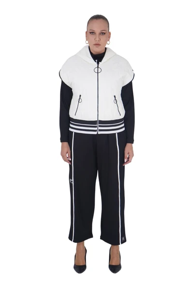 Kadın Büyük Beden Alt Üst Eşofman Yelekli Üçlü Takım - Resim 7