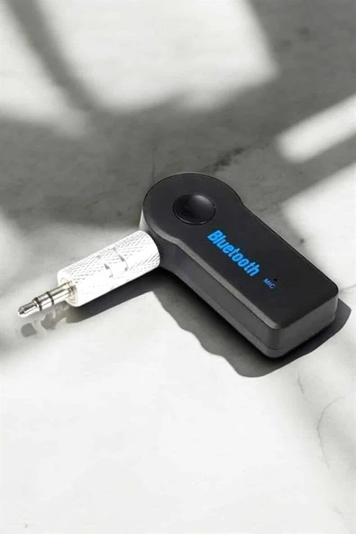 Kablosuz Bluetooth Aux Araç Kiti Siyah Hafıza Kartlı - 3