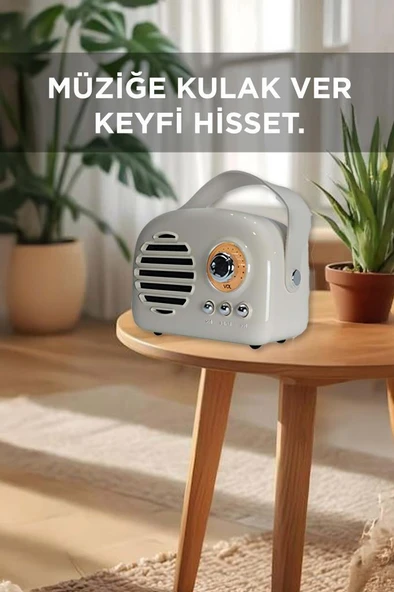 Torima KTS-1682 Gri Taşınabilir Bluetooth Hoparlör - Resim 2