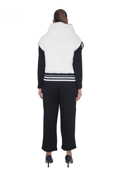 Kadın Büyük Beden Alt Üst Eşofman Yelekli Üçlü Takım - Resim 9