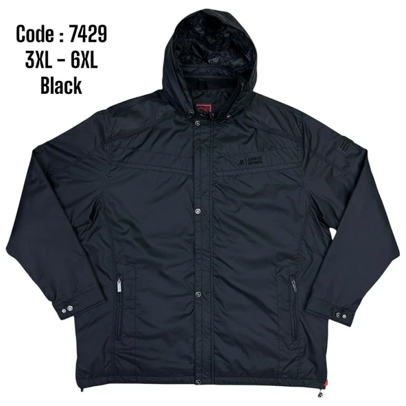 Büyük Beden Erkek Yağmurluk Rüzgarlık İnce Mont Battal Ceket - 7