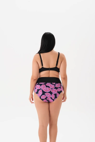 Büyük Beden Balenli Toparlayıcı Bikini Takım - Resim 4