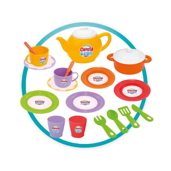 03021 Candy Ken Ev Çay Set -Dede - 3