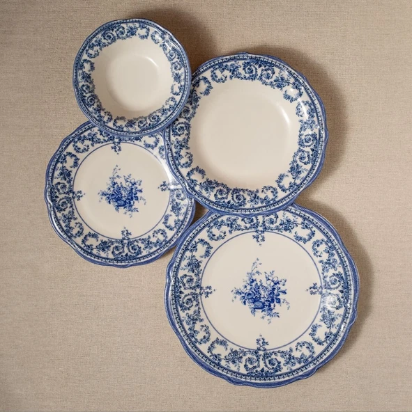 Fecra Majestic Blue 24 Parça Yemek Takımı - 3