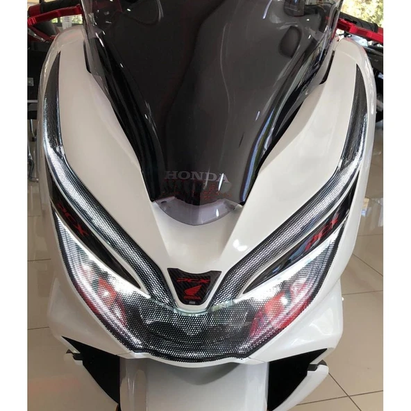Honda PCX Far Stiker+Far Kaşı 2018-2019-2020 Uyumlu Sarı - Resim 2