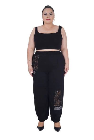 Kadın Büyük Beden Battal  Alt Üst İkili Takım - Resim 4