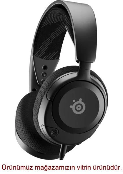 SteelSeries Arctis Nova 1 Siyah Kablolu Kulak Üstü Oyuncu Kulaklığı ürün görseli