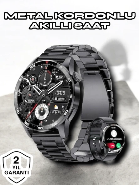 NFC ve Kablosuz Şarjlı Akıllı Saat EKG, Nabız & Spor Modları ile iOS ve Android Uyumlu - Resim 2