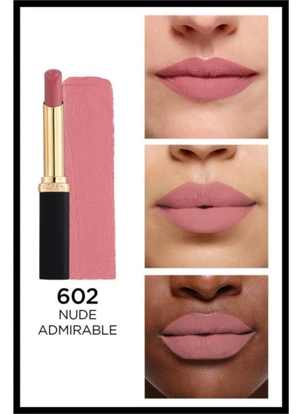 Loreal Paris Intense Volume Matte Lipstick Ruj 602 Nude Admirable - Resim 2