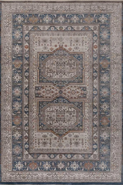 Gabardin Halı 7/24 Serisi 1481 Mavi Salon Oturma Yatak Odası Halısı ürün görseli 1