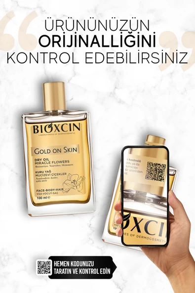 Bioxcin Gold On Skin Kuru Yağ 100 ml Sprey Doğal, Cilt & Saç İçin Besleyici, Nemlendirici Yağ, Monoi Kokulu - 3