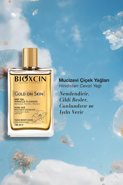 Bioxcin Gold On Skin Kuru Yağ 100 ml Sprey Doğal, Cilt & Saç İçin Besleyici, Nemlendirici Yağ, Monoi Kokulu - 7