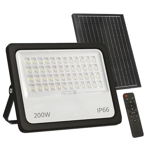 Aydınlatma Direği 200W Solar Led Projektör 220v + 3m. Montaja Hazır sokak Aydınlatma Lamba Direği - 2