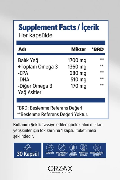 Ocean Ultimate Omega 3 30 Kapsül - Resim 2