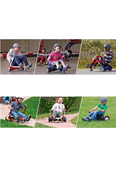 Tüm Modeller Ile Uyumludur Hoverkart Elektrikli Kaykay Hoverboard Aparatı - KIRMIZI - 4