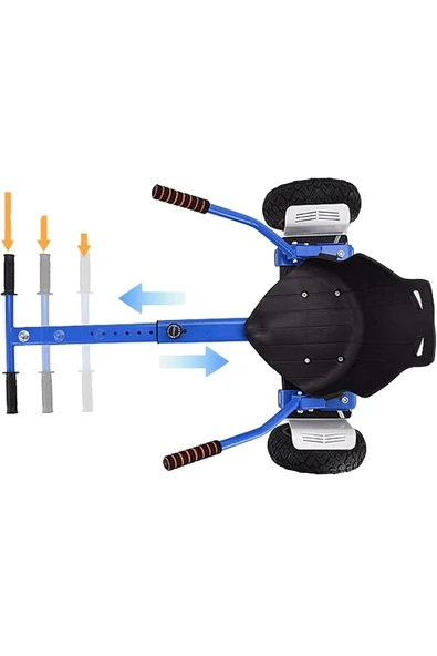 Tüm Modeller Ile Uyumludur Hoverkart Elektrikli Kaykay Hoverboard Aparatı - Mavi - Resim 3