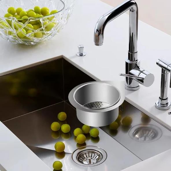 Kuğu Tasarımlı Paslanmaz Lavabo Drenaj Sepeti - Resim 4