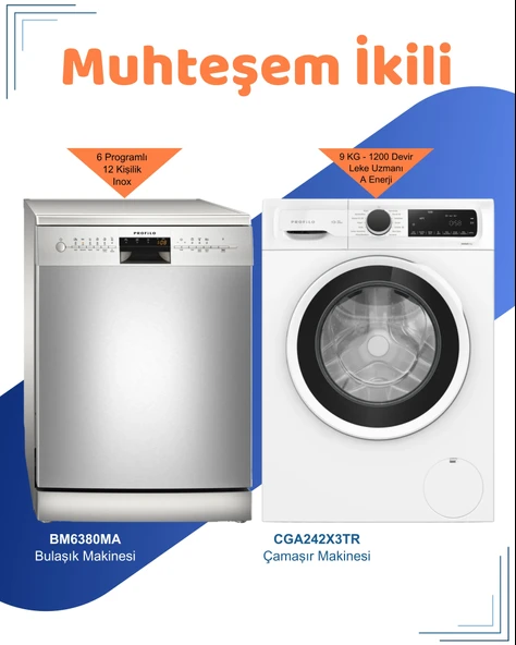 Profilo 2'li Avantajlı Set ( BM6380MA - CGA242X3TR )