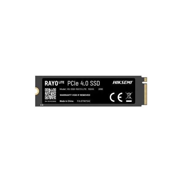 Hiksemi Rayo Lite 1tb Gen4 M.2 Nvme 3D Nand Ssd, Ultra Hızlı Pcıe Gen4 Hızları Okuma: 7000 Mb/sn, Yazma: 6000 Mb/s - 1