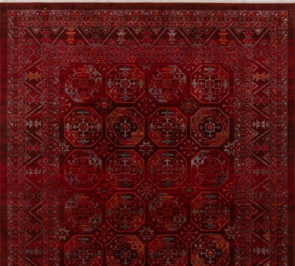 Gabardin Halı 7/24 Serisi 1569 Bordo Salon Oturma Yatak Odası Halısı - Resim 2