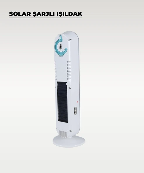 60W Solar / 220V Şarjlı Işıldak - Askı Aparatlı ve Ayaklı - Su Geçirmez - Resim 2