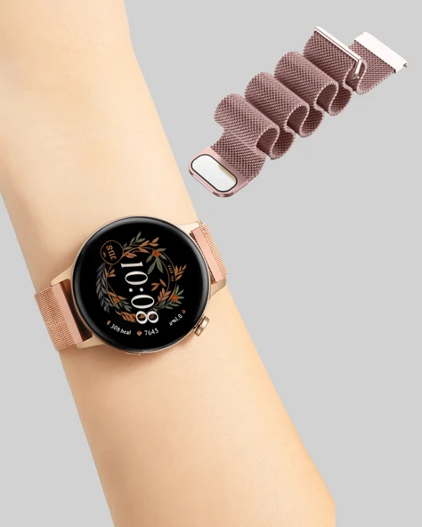 Akıllı Saat – Bluetooth 5.0, Suya Dayanıklı, Kablosuz Şarj - Resim 3