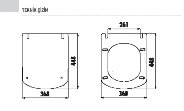 Creavit Elegant Rim-Off Kanalsız Asma Klozet (EG321.00) + Elegant TP Yavaş Kapanan Kapak 2'li Set - Resim 7