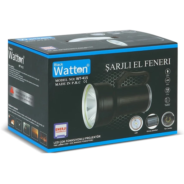 pilelistore GT Led Taşınabilir Güneş Solar Ledli Fener WT-415 - Resim 2