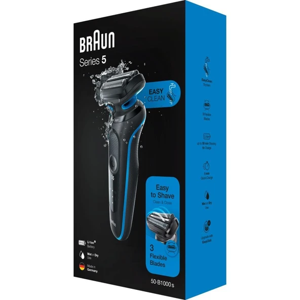 Braun 5 Serisi 50-B1000s Islak ve Kuru Tıraş Makinesi