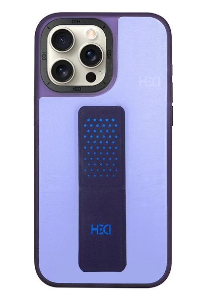 iPhone 15 Pro Max HBC-239 Colombo Standlı Kapak - Mor ürün görseli 1