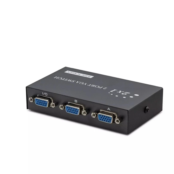 pilelistore Vga Switch 54 Mhz 2 Giriş 1 Çikiş Butonlu Geçiş 2 Port HDX1280