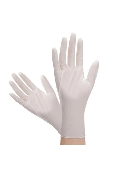 MARKA BRP Pudralı Lateks Muayene Eldiveni Medium (M) Beden – 100’lü Kutuda Hijyenik - Resim 3