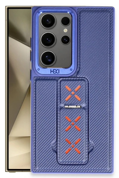 Samsung Galaxy S24 Ultra HBC-248 Lima Standlı Kapak - Lacivert ürün görseli 1