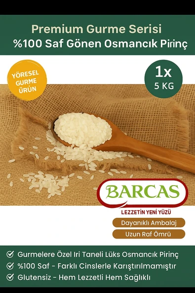 BARCAS 5 KG GÖNEN OSMANCIK PİRİNÇ - Resim 2