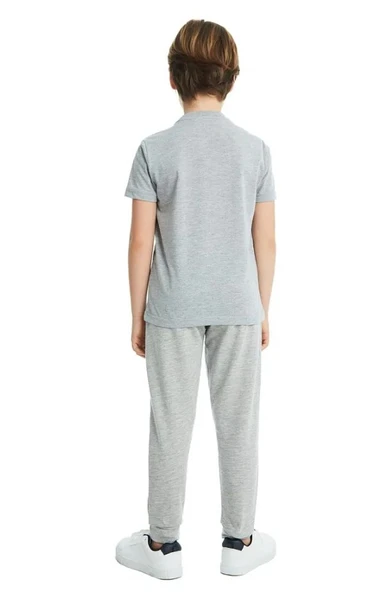 Galatasaray Büyük Logolu Çocuk Tee Gri T-shirt - 3