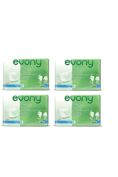 EVONY Belbantlı Hasta Bezi 120'li Medium Orta Beden 30lu 4 Paket ürün görseli