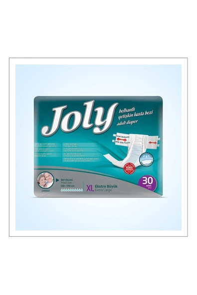 JOLY Belbantlı Yetişkin Hasta Bezi Xl Beden 30 Lu ürün görseli