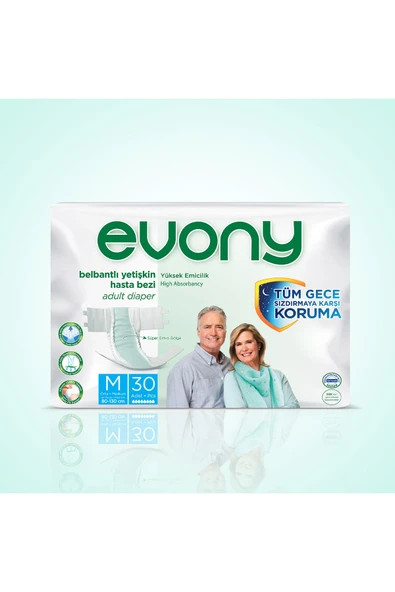 EVONY BELBANTLI HASTA BEZİ 30LU MEDİUM ORTA BEDEN- ürün görseli