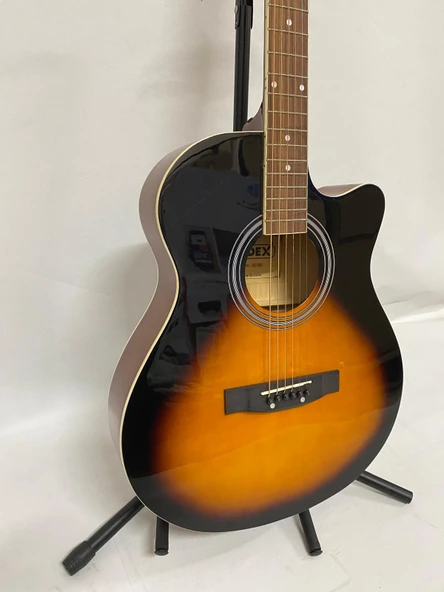 Midex XC-400 4/4 Boy Sunburst Akustik Gitar-OUTLET Minör Kozmetik Kusurlu (SIFIR ÜRÜN Ton ve Sap Dengesi Sorunsuz) - 3