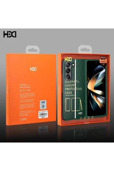 Samsung Galaxy Z Fold 5 Kılıf HBC-155 Lizbon Kapak - Derin Mor - 9