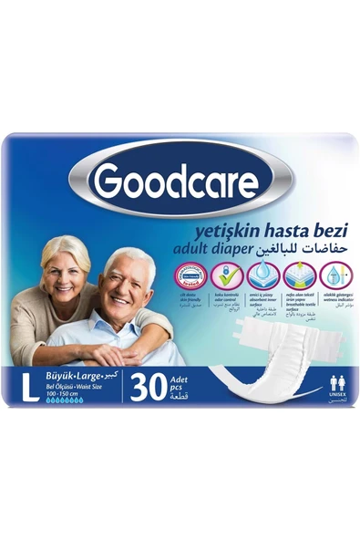 GOODCARE Hasta Bezi Yetişkin Belbantlı Large - Büyük 240 Adet (8x30) - Resim 2