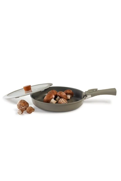 NEOFLAM Midas Gri 6 Parça Ayrılabilen Saplı İç İçe Geçebilen Tencere Tava Seti - 2