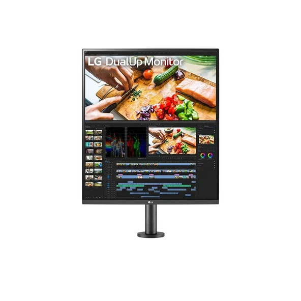 LG 28" 28MQ780 5Ms 60Hz Dual Up QHD 2K Ergo Nano IPS Monitor - 2