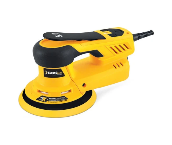 Sgs SGS5253 Profesyonel 350 Watt - Kömürsüz Motor Eksantrik Orbital Zımpara Makinesi ürün görseli