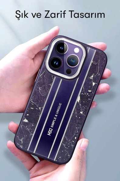 iPhone 14 Pro Max Kılıf HBC-188 Astra Kapak - Siyah - Resim 10