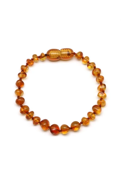 Damla Kehribar Bebek Diş Bileklik – 14 cm ürün görseli 1