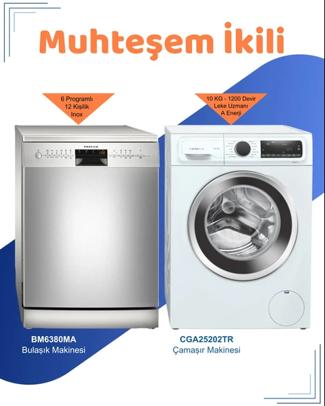 Profilo 2'li Avantajlı Set ( BM6380MA - CGA25202TR )