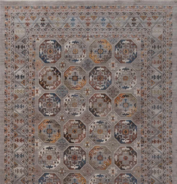 Gabardin Halı 7/24 Serisi 1569 Gri Salon Oturma Yatak Odası Halısı - Resim 2